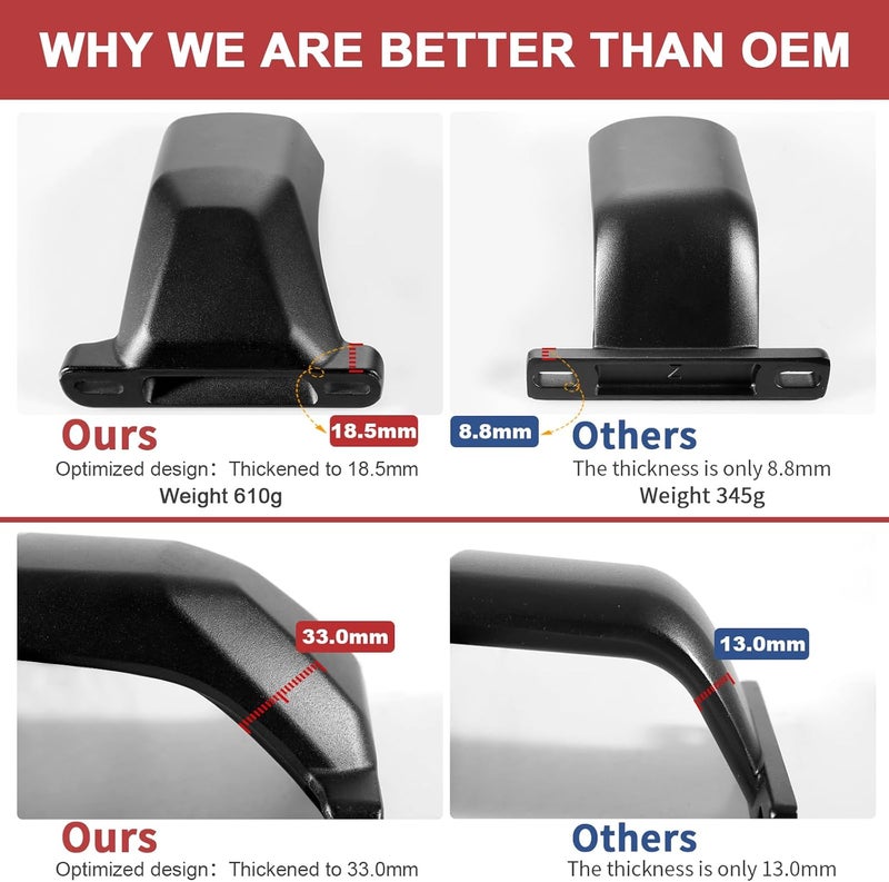 KINGGERI حامل سقف قوي 260 رطل قضبان عرضية متوافقة مع GMC أكاديا 2017 2018 2019 2020 2021 2022 2023، قضبان سقف ألمنيوم لحمل الأمتعة والحمولة، ملحقات سيارات الدفع الرباعي - Image 4